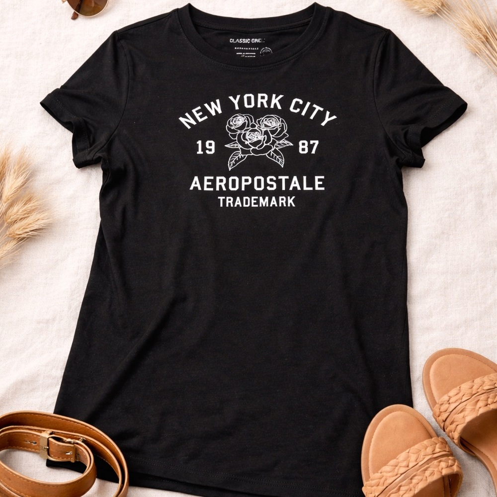 Aeropostale New York City Black Short Sleeve Tee